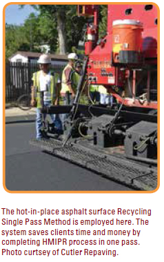 Terracon uses the latest techniques in hot-mixed-in-place asphalt recycling for rehabilitation of deteriorated pavement.