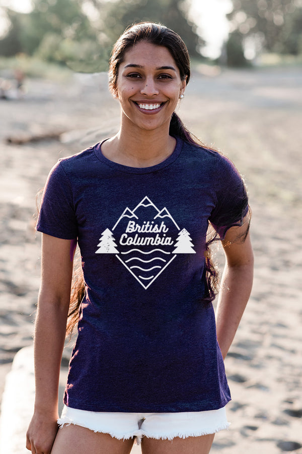 Beautiful British Columbia T-shirt - Womens - Ole Originals Clothing Co.
