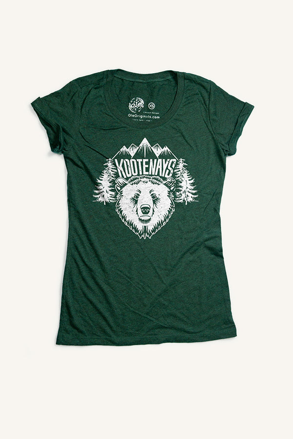 Kootenays Bear T-shirt - Womens - Ole Originals Clothing Co.