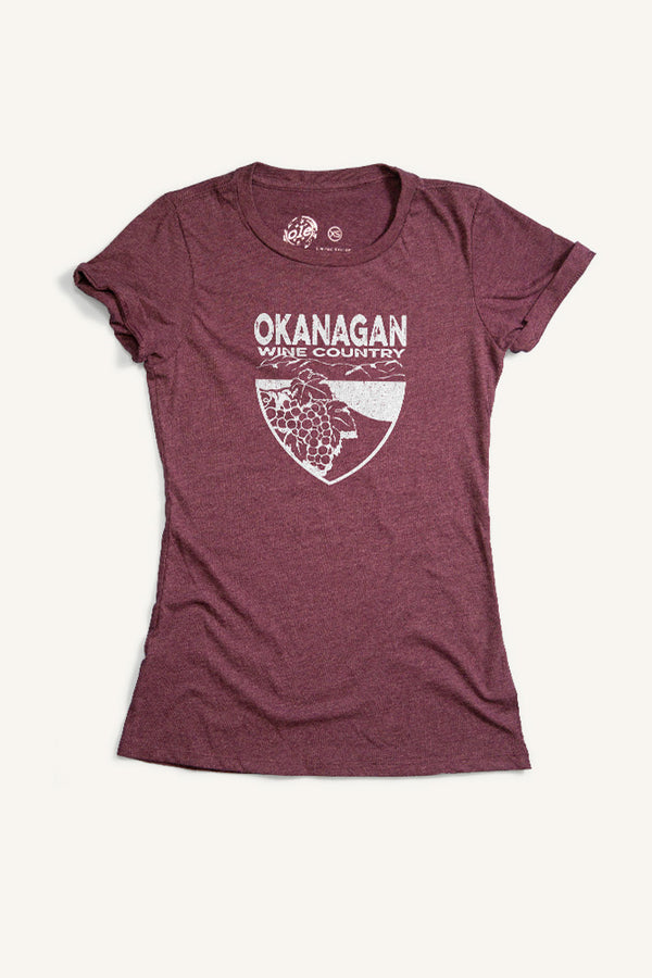 Okanagan Wine Country T-shirt - Womens - Ole Originals Clothing Co.