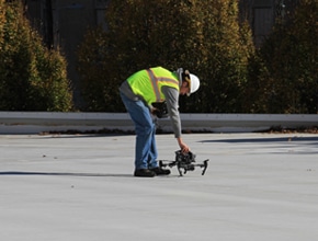 Terracon uses drones to help with their building investigations.